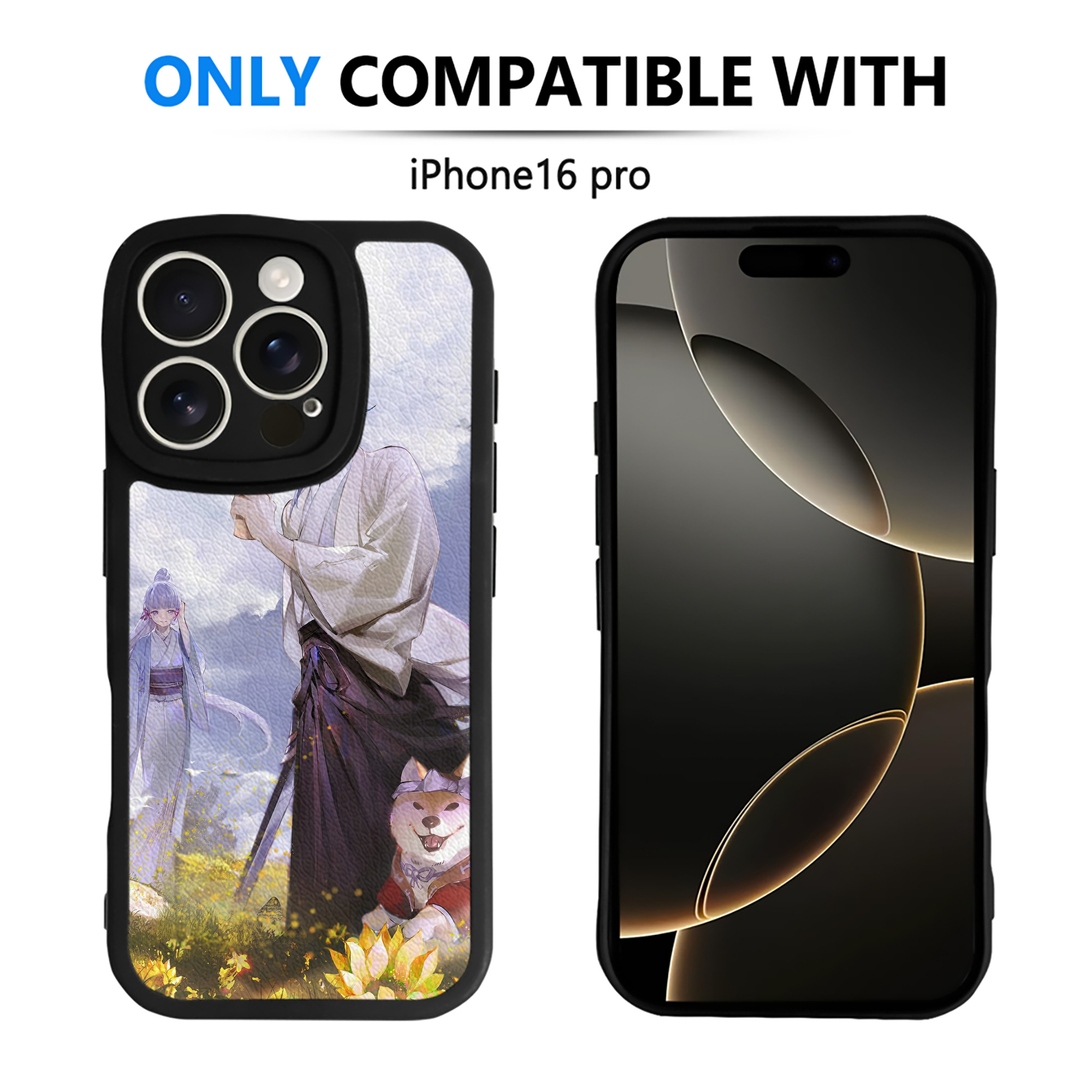げんし神 genshin 【iPhone 16シリーズ対応】シリコンスマホケース（レザー調） 材質：シリコン
